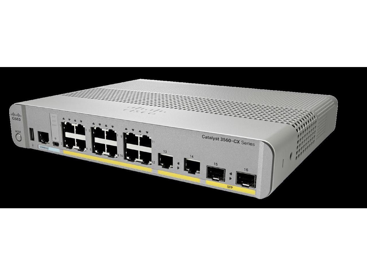 Cisco Catalyst 3560CX-12PC-S スイッチ 初期化済み 通電確認 中古品 