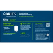 Brita Elite White Replacement Water Filter, Compatible with Brita Faucet Water Filter Systems (3 Pack), Reduces Lead