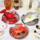 thumbnail image 5 of Juego de 2 platos de acero inoxidable, platos redondos para cena, platos de Metal ideales para picnic, plato para acampar al aire libre, inastillable Vhermosa, 5 of 6