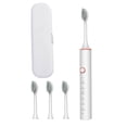 thumbnail image 1 of Cepillo de dientes electrónico Pisexur para hombres, con 4 cabezales, temporizador de 6 velocidades, IPX7, nuevo cepillo de dientes mejorado, electrónica para niños, organizador de electrónica., 1 of 9