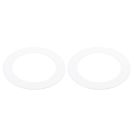 

Uxcell Metal Goof Trim Ring 3.98 OD 2.79 ID Circular Ceiling Light Ring Trims Matte White 2Pack