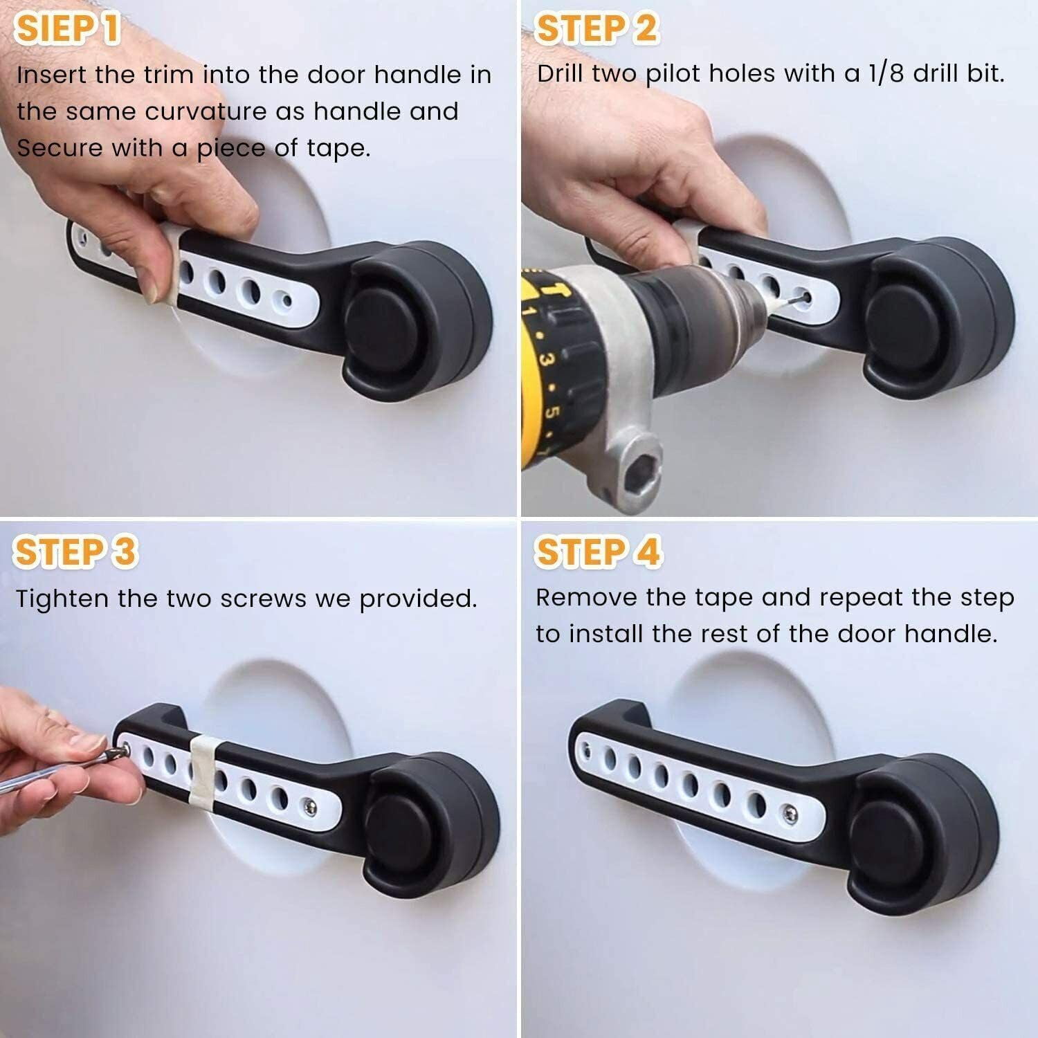 Push Button Knobs Cover Trim for Jeep Wrangler Accessories JK JKU Liberty Sahara & Unlimited 2007-2018 Exterior Door Handle Decoration Accessories Aluminum(5PCS)