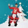 thumbnail image 1 of Fun World Pantalon Personnage 3D Adulte « Carry Me Santa » Costume de Noël - Standard, 1 of 5