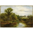 thumbnail image 2 of Edward Mitchell Bannister 18x13 Black Ornate Wood Framed Double Matted Museum Art Print Titled - Summertime, 2 of 5