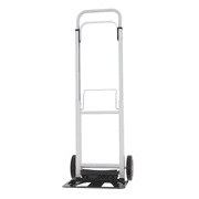 Small Heavy-Duty Moving Dolly for Furniture with Foldable Design & Adjustable Handle 9020-Style, Compact Storage | Metal Frame & Rubber Wheels Black