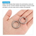 thumbnail image 4 of Unique Bargains 0.8" Seamless Metal O Rings, 4 Pcs O-Ring Heavy Round Rings for Macrame DIY Craft Hardware, 4 of 5
