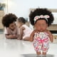 thumbnail image 5 of Muñecas negras de 8 pulgadas para niñas de 3, 4, 5 y 6 años con pelo rizado, juguete para perro, muñecas pequeñas para niños pequeños y niñas, cumpleaños festivos, 5 of 5