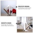 thumbnail image 3 of MasteelfCA 1pc Stainless Steel Tissue Storage Rack Desktop Sector Shaped Serviette Holder, 3 of 8