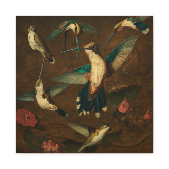 Ruby-Throated Splendor. - Canvas