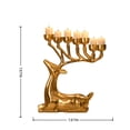 thumbnail image 6 of Christmas Reindeer Candle Holder 8", Gold 7 Candelabra for Holiday Tabletop, 1 Pack, 6 of 6