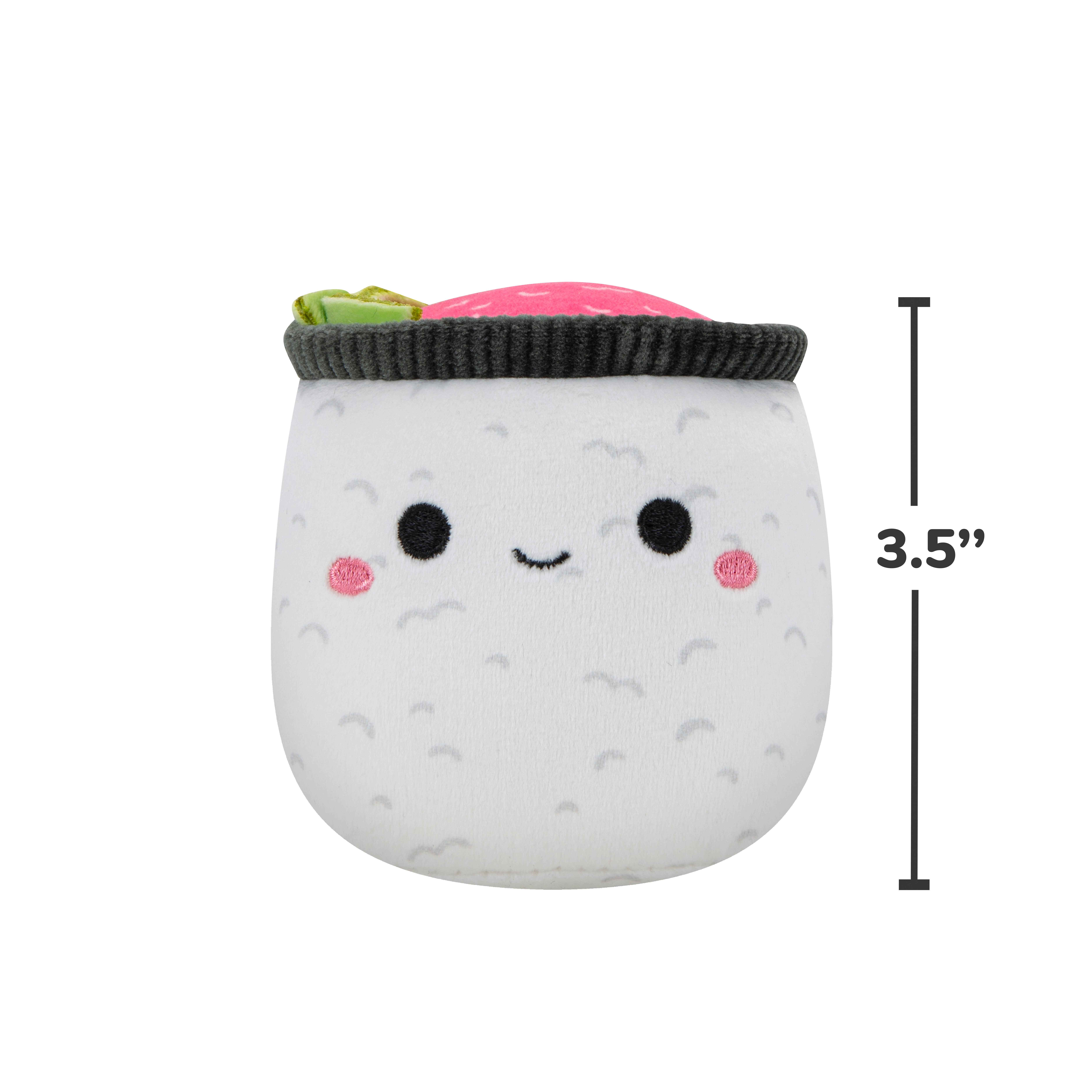 Squishmallows Original 3.5 inch Dinosaurs and Sushi Dog Toy 4-Pack - Small Ultra Soft Official Squishmallows Plush Pet Toys