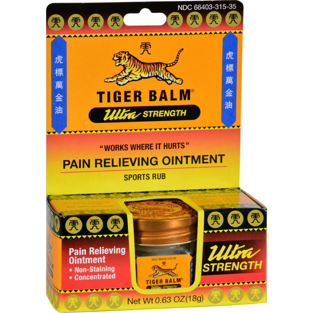 Tiger Balm Pain Relief Ointment 0.63 Oz Case Of 6