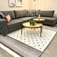 thumbnail image 4 of Alfa Rich 3x10 Mauve Cream Area Rugs for Living Room Decor Cotton Washable Pet Friendly Runner, 4 of 5