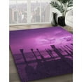thumbnail image 3 of Ahgly Company Machine Washable Indoor Rectangle Transitional Purple Area Rugs, 4' x 6', 3 of 7