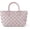 Pink, variant on Woven Tote Bag for Women - Fashion Weave Leather Small Purse for Travel, Shopping, and Everyday