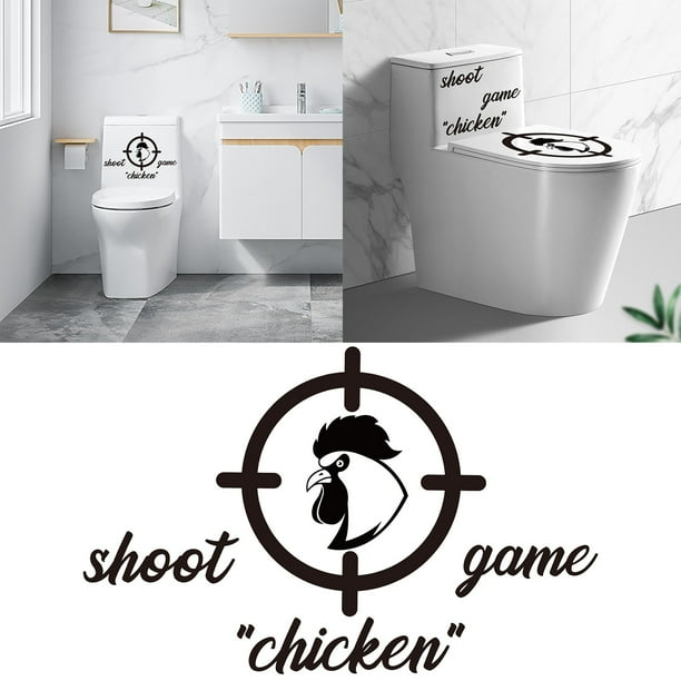 WOXINDA Sticker Decals Funny Toilet Bathroom Seat Stickers Funny Decal Rooster Sticker WOXINDA Sticker Decals Funny Toilet Bathroom Seat Stickers Funny Decal Rooster Sticker