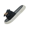 thumbnail image 3 of Sandalias de moda para mujer, zapatillas de plataforma, zapatos con lazo, sandalias elegantes 38 39 Negro, 3 of 9