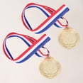 thumbnail image 4 of 2 Pcs Médailles de Récompense en Métal avec Ruban pour le Cou Médaille de Blé pour Jeux Sportifs Compétition (Doré, le Premier Prix), 4 of 7