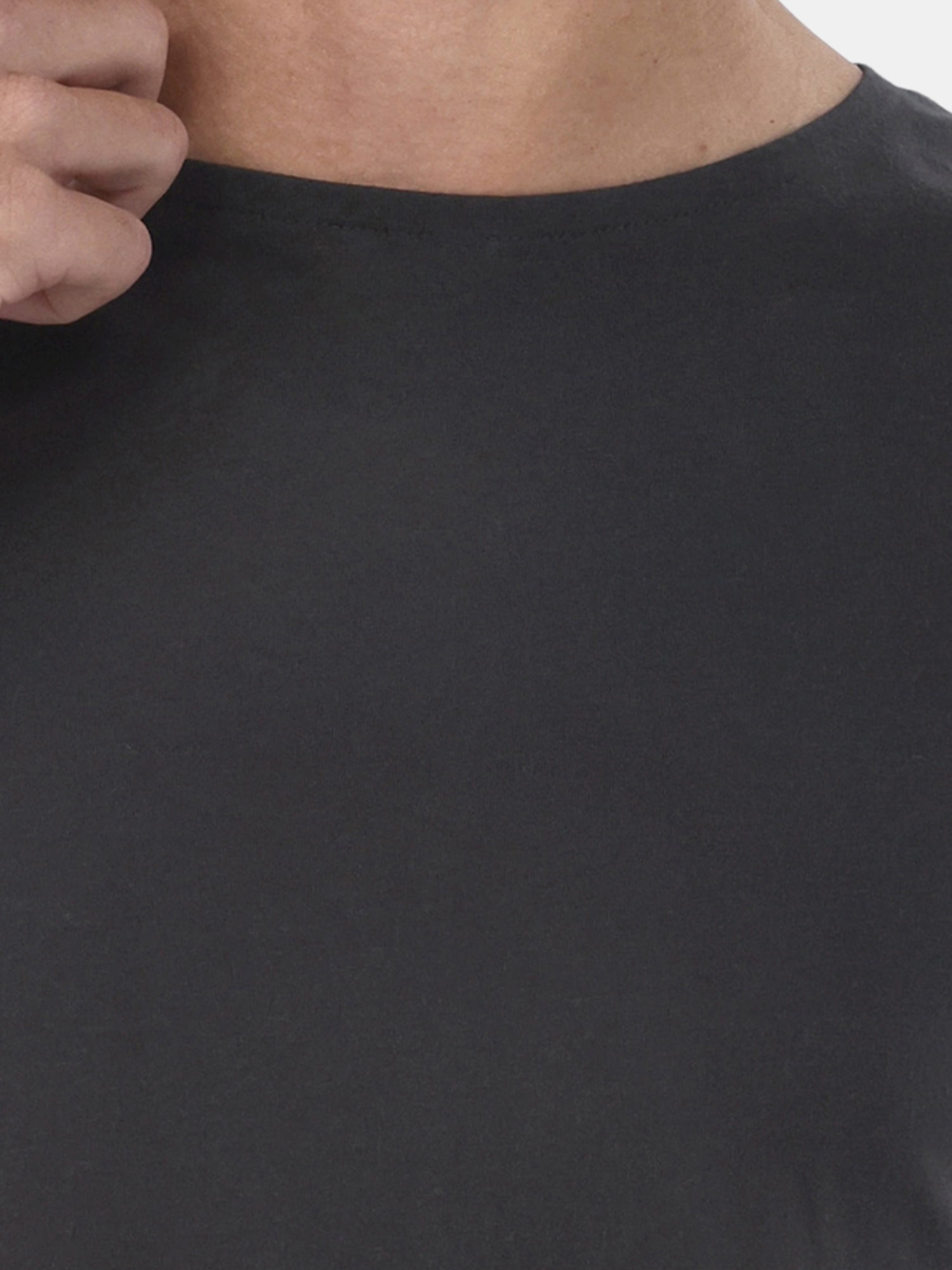 No Boundaries Men's & Big Men's Longline Curved Hem Elongated Tee Shirt, 2-Pack, Sizes XS-5XL