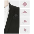 thumbnail image 3 of INSPIRE CHIC Men's Pocket Squares Solid Color Handkerchiefs Black One Size, 3 of 4