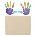 thumbnail image 1 of Rompecabezas juguete forma de palma Color cognición educativo duradero rompecabezas de madera juguetes para niños pequeños, 1 of 14
