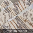 thumbnail image 5 of Orange Spring Floral Throw Pillow Covers, Soft Pillowcases with Invisible Zipper, Watercolor Farmhouse Botanical Decorative Square Pillow Cushion Covers for Living Room Couch Sofa Bed 20x20 Inches, 5 of 8