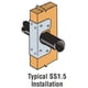 thumbnail image 3 of Soporte de montaje Simpson Strong-Tie SS1.5, calibre 16, galvanizado, 3 of 4