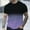 Purple, variant on Fnnxeal Men's 2XL Ombre Tee - Blue Polyester, Wrinkle Resistant Gym Casual Shirt, Streetwear Trendy Quick Dry Workout T-Shirt