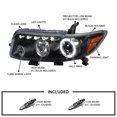 thumbnail image 3 of Spec-D Tuning Halo LED Projector Headlights Black Compatible with 2008-2010 Scion xB, Left + Right Pair Headlamps Assembly, 3 of 5