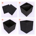 thumbnail image 3 of Unique Bargains Fabric Storage Cube Storage Bin Storage Basket Black 12*12*12in, 3 of 6