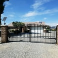 thumbnail image 4 of ALEKO Steel Dual Swing 14 x 6 feet Black Driveway Gate London Style, 4 of 16