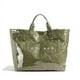 thumbnail image 1 of Bolsa de mano Lushandy de PVC para mujer, papel kraft con estampado de letras, 1 of 6