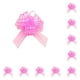 thumbnail image 1 of Naiovety Tire de la cinta de lazo para envolver regalos Decoración de boda jubilosa Cestas de regalo Regalo de Navidad para celebración Rosa Rosado 10Conjunto, 1 of 6