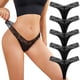 thumbnail image 1 of Gibobby Calzoncillos hipster Calzoncillos Bragas sexy Ropa interior Bragas Bikini Sólido Calzoncillos para mujer Bragas Regalo de Navidad 5 piezas Bragas de encaje para mujer(Negro， L), 1 of 5