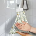 thumbnail image 2 of ZIATUBLE Flower Kitchen Hanging Towels Plants Hanging Dish Towels Reusable Bathroom Hand Bath Towel 2 Piece with Hanging Loop Tie Dish Towels Lightweight Kitchen Hand Towels and Washcloths, 2 of 7
