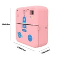 thumbnail image 3 of Blasgw Children's Digital Camera High-definition Student Polaroids Printable Photographed And Recorded Pink, 3 of 8