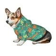 thumbnail image 7 of Fotbe Fall Forest Squirrel Print Small Dog Sweater Hoodies Pet Grey Hooded Soft Fleece Sweatshirts with Pocket Fall Winter Puppy Cat Sweaters Warm Clothes-Small, 7 of 7