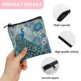 thumbnail image 7 of SEANATIVE Peacock Sanitary Napkin Storage Bag for Women Animal Print Sanitary Pad Storage Bag for Women 2 PCS Ladies Lightweight Period Bags for Teen Girls,1St Period Gifts, 7 of 7