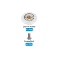 thumbnail image 3 of Uxcell Shower Door Rollers 23mm/0.9", 4 pack Bathroom Glass Sliding Door Pulleys Shower Glass Door Rollers, White, 3 of 6