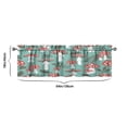 thumbnail image 3 of Mushroom (16) Kitchen Curtains 54x18 Inch Window Curtain over Sink Short Tier for Bathroom Cafe Rod Pocket Kitchen Decor Living Room Window Treatment Fabric 1 Panel, 3 of 3