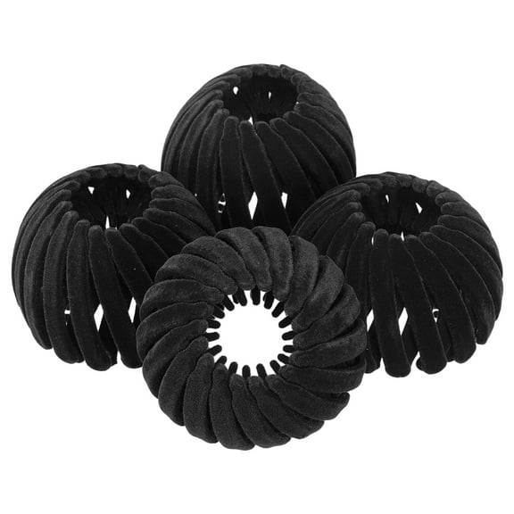 Uxcell Bird Nest Magic Hair Clip, Hairs Maker Ponytail Holder Black