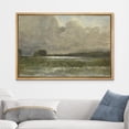 thumbnail image 2 of wall26 Framed Canvas Print Wall Art Storm Cloud Green Field Valley Landscape Nature Wilderness Illustrations Fine Art Decorative Rustic Multicolor for Living Room, Bedroom, Office - 24"x36", 2 of 5