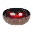 thumbnail image 4 of GROWTH TANK Coconut Bowl Storage Bowl Dry Snacks Handcrafted Nuts Pearl Inlaid Keys Diameter 12cm Coconut Shell Fruits Container Key Bowl red, 4 of 9