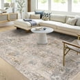 thumbnail image 2 of Hauteloom Alroy Living Room, Bedroom Area Rug - Traditional - Natural Gray, Nutmeg, Neutral - 18" Sample, 2 of 12