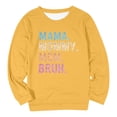 thumbnail image 3 of Women's Sweatshirts 2025 Mama Mommy Mom Bruh Sweatshirt Long Sleeve Crewneck Casual Pullover Top Sweatshirt for Women, 3 of 5