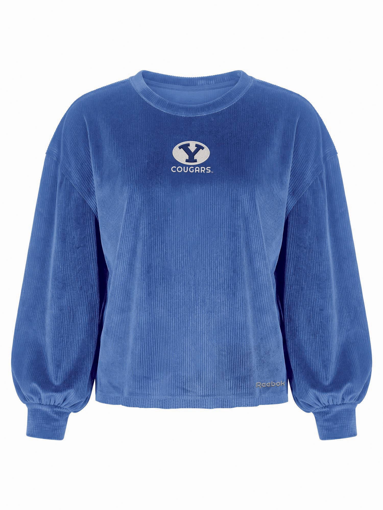BYU Cougars Reebok Womens Crew Neck Pullover with Balloon Sleeves