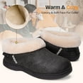 thumbnail image 7 of EverFoams Women's Micro Suede Cozy Memory Foam Winter Slippers with Fuzzy Faux Fur Collar and Indoor Outdoor Rubber Sole, 7 of 7