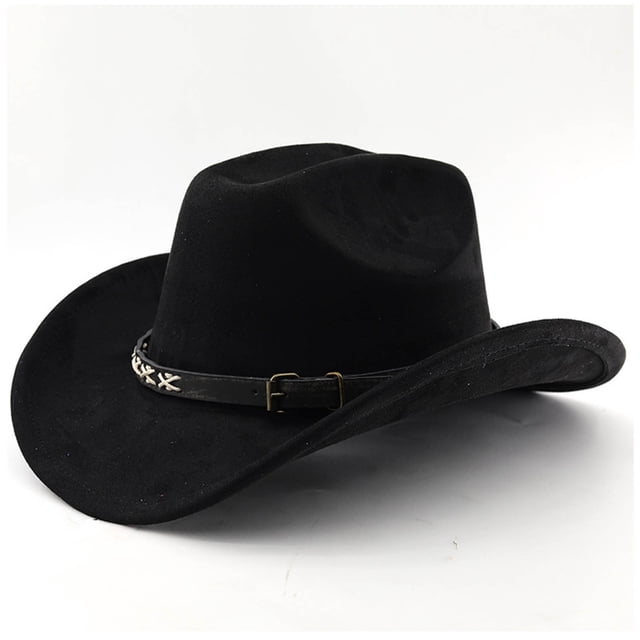 Western Frontier Cowboy Hat Curved Brim for Outdoor Adventure Travel Riding and Country Style Craftsmanship