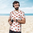 thumbnail image 4 of Wukai Hand Drawn Watermelon Print Men's Short-Sleeved Mesh T-Shirt,Quick-Dry Short Sleeve Workout T-Shirt-5X-Large, 4 of 8