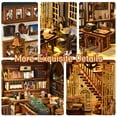 thumbnail image 3 of Kit de rincón para libros DIY para casa de muñecas MiniCity Hemingway House con LED, 3 of 6